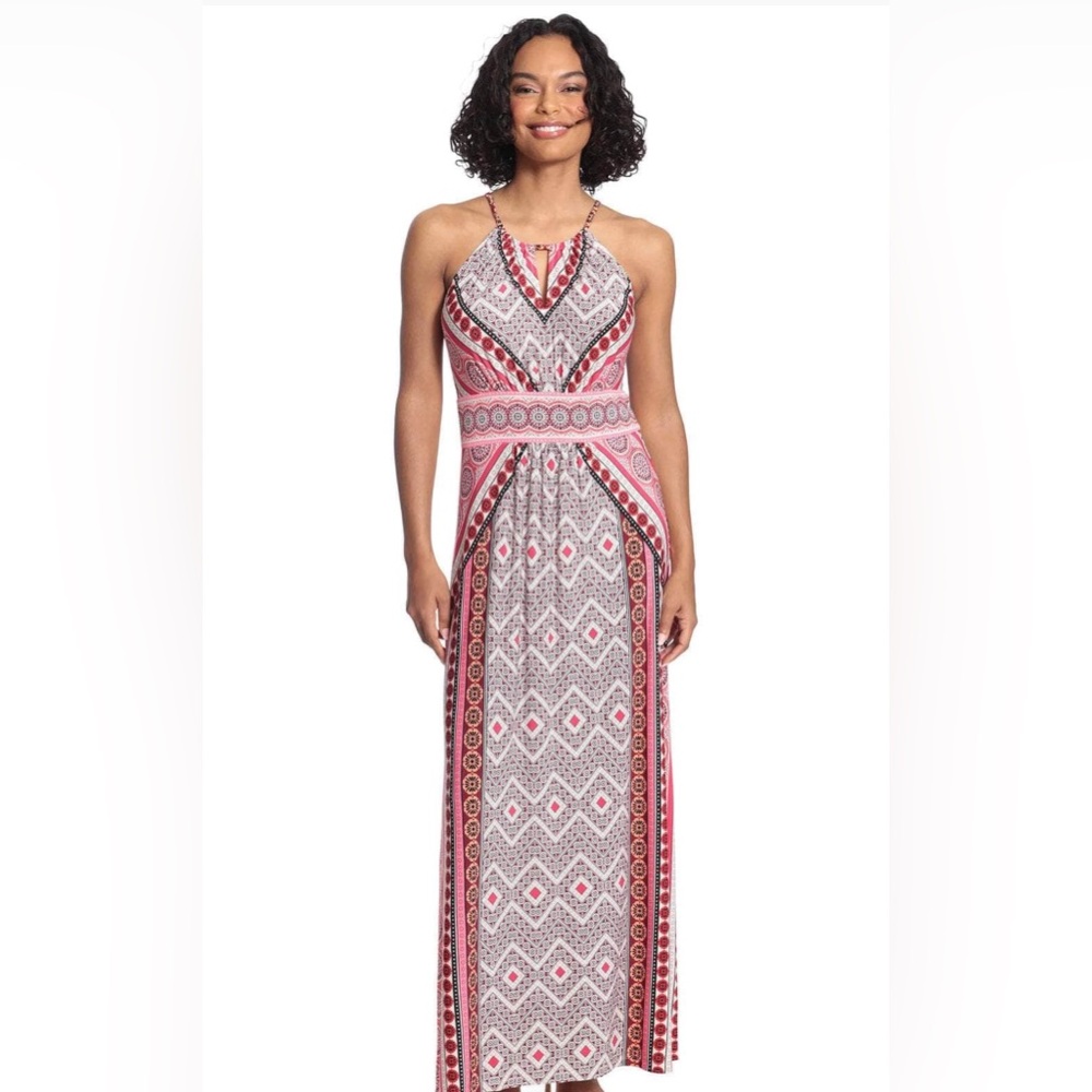 London Times Sz 8 Pink Summer Dress
